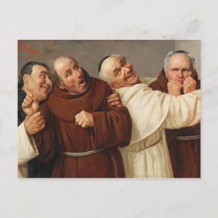 Four Monks, c. 1884 by Claudio Rinaldi Postcard
