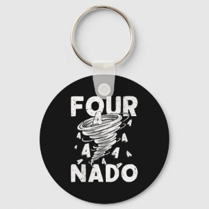 Four Nado Fournado 4th Birthday 4 Years Old  Keychain