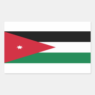 FOUR National Flag of Jordan Sticker