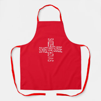 Four National Swiss Languages - Switzerland Apron