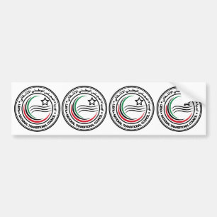 FOUR National Transitional Council of Libya Seal Bumper Sticker