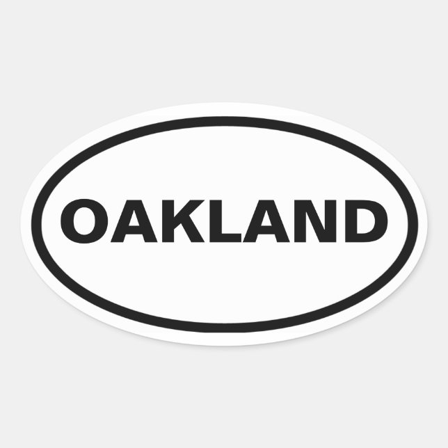 FOUR Oakland Oval Sticker (Front)