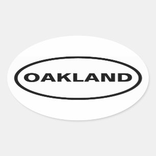 FOUR Oakland Oval Sticker