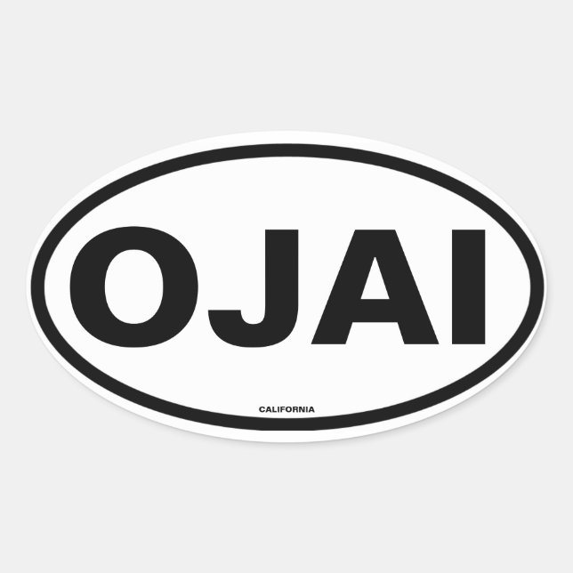 FOUR Ojai Oval Sticker (Front)