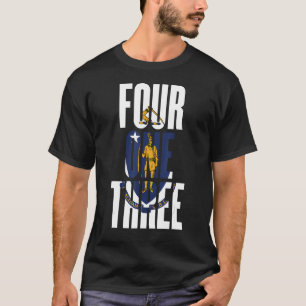 Four One Three 413 Area Code Springfield Massachus T-Shirt