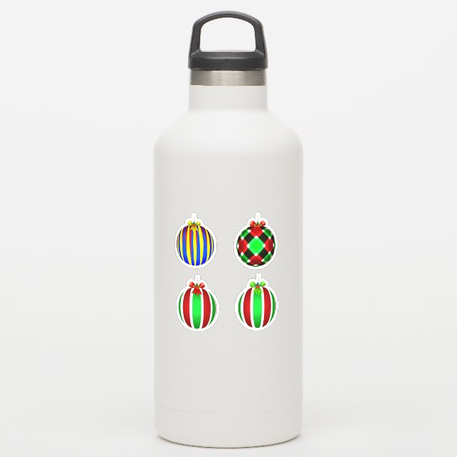 Four Ornaments Christmas (Waterbottle)