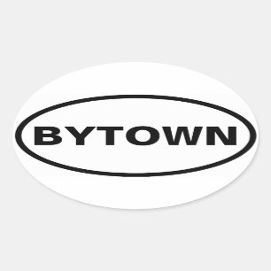 FOUR Ottawa "BYTOWN" Oval Sticker