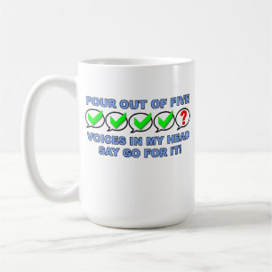 Four Out Of Five Voices Funny Mug
