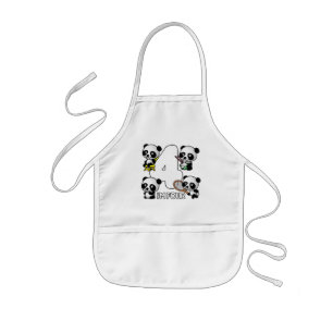 FOUR PANDAS apron