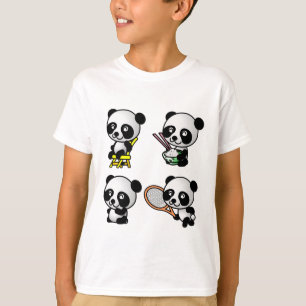 FOUR PANDAS shirt - choose style - customizable