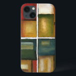 Four Panelled Painting by Jennifer Goldberger iPhone 13 Case<br><div class="desc">Give the gift of four paintings in one with this piece by Jennifer Goldberger. This panelled painting exudes warmth thanks to the colours used and the simple variety of the subtle changes. A great piece to hang on your wall!</div>