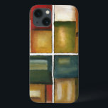 Four Panelled Painting by Jennifer Goldberger iPhone 13 Case<br><div class="desc">Give the gift of four paintings in one with this piece by Jennifer Goldberger. This panelled painting exudes warmth thanks to the colours used and the simple variety of the subtle changes. A great piece to hang on your wall!</div>