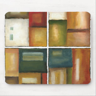 Four Panelled Painting by Jennifer Goldberger Mouse Pad