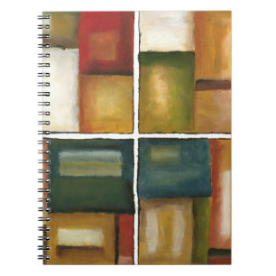 Four Panelled Painting by Jennifer Goldberger Notebook