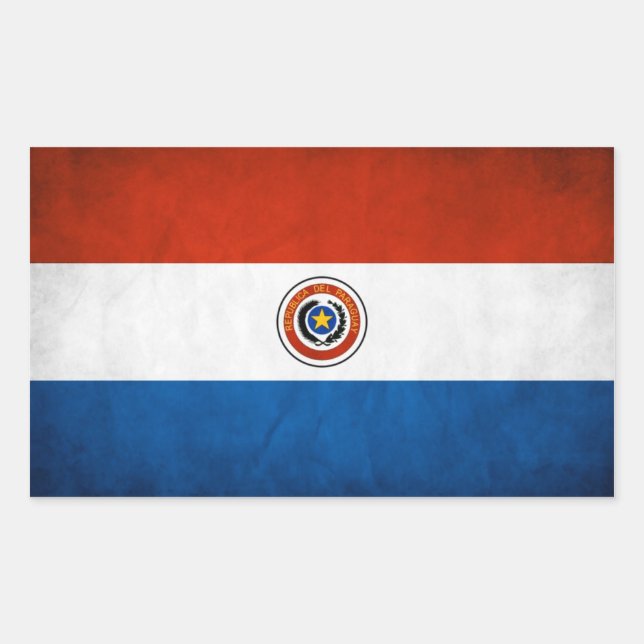 FOUR Paraguay National Flag Sticker (Front)