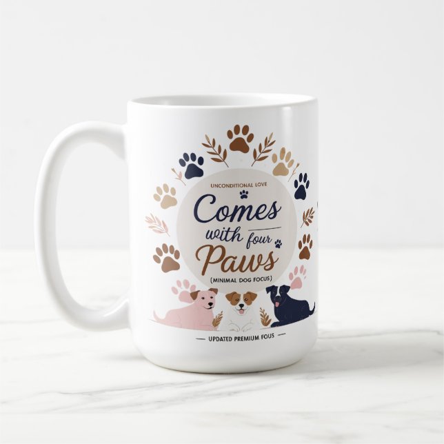 Four Paws, Endless Love Coffee Mug (Left)