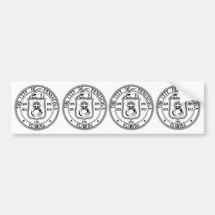 FOUR Pensacola Seal Bumper Sticker