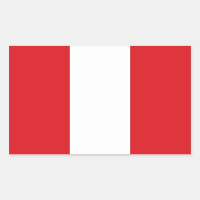 FOUR Peru National Flag Sticker (Front)