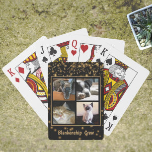 Four Pet or Family Custom Photograph Personalized Playing Cards