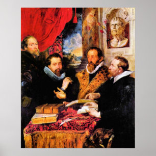 Four Philosophers by Paul Rubens Poster