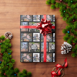 Four Photo Collage Custom Wrapping Paper