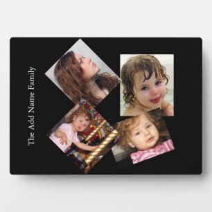 Four Photo Collage Template Plaque