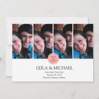 four photoframes save the date