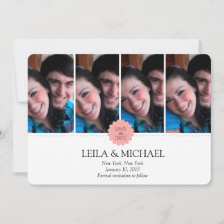 four photoframes save the date
