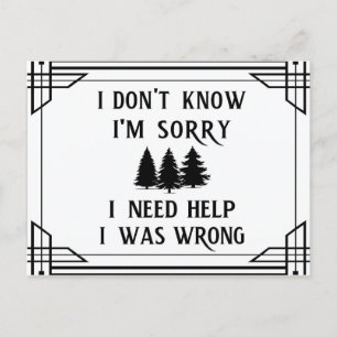 Four Phrases That Lead to Wisdom Postcard