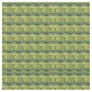 Four Picture Lawn Bowls Photo Collage, Fabric