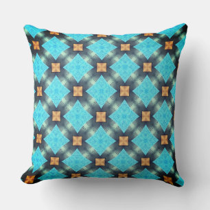 Four Point Baby Blue Star Throw Pillow