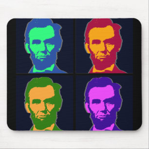 Four Pop Art Abraham Lincolns Mouse Pad