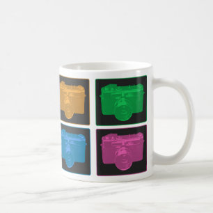 Four Pop Art Cameras Coffee Mug