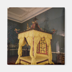 Four Poster Bed, in the Chinese style, 1750s Magnet