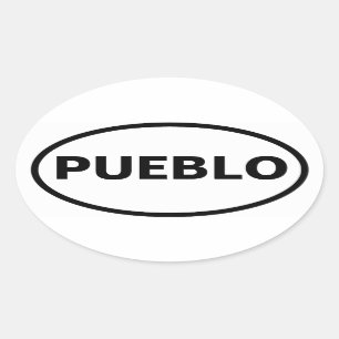 FOUR Pueblo, Colorado Oval Sticker