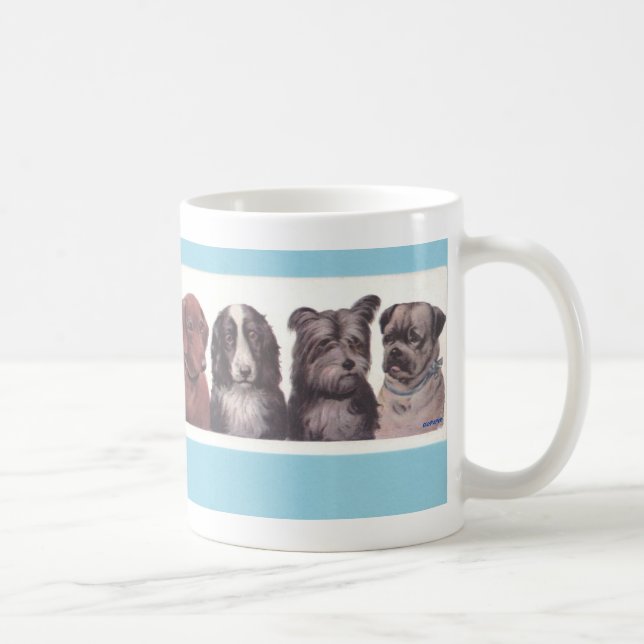 Four Pups Coffee Mug (Right)