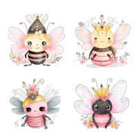 Four Queen Bees In Spring Time