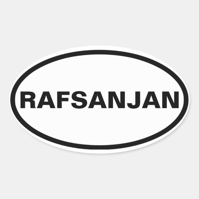 FOUR Rafsanjan Oval Sticker (Front)