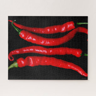 Four Red Chilies 16x20 520pc jpcna Jigsaw Puzzle