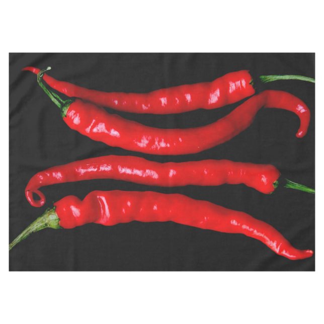 Four Red Chilies 60x84 tccnm Tablecloth (Front (Horizontal))