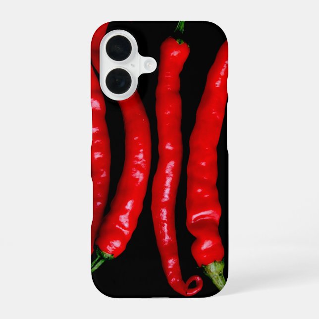 Four Red Chilies iphcnm iPhone 16 Case (Back)