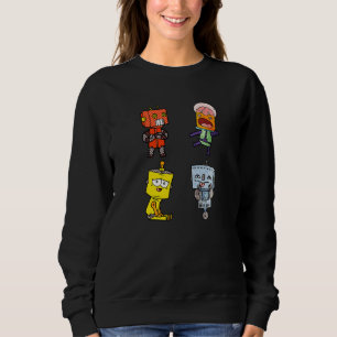 Four Robots Sweatshirt