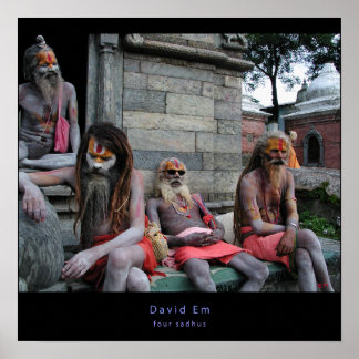 Four Sadhus Poster