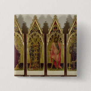Four Saints from the Quaratesi Polyptych: Mary Mag 2 Inch Square Button