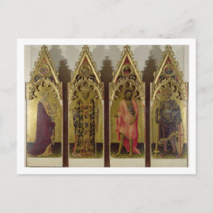 Four Saints from the Quaratesi Polyptych: Mary Mag Postcard