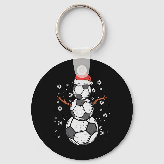 Four Score Droid Cute Soccer Robot  Keychain (Front)
