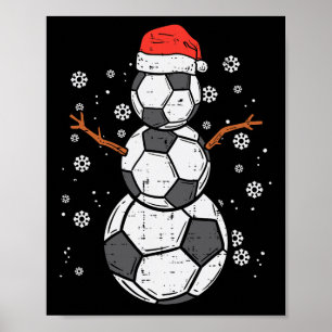 Four Score Droid Cute Soccer Robot Poster