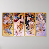 Four Seasons by Alphonse Mucha 1895