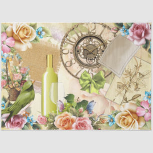 Four Seasons Collage Design Series 1 Tissue Paper