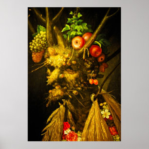Four Seasons - Giuseppe Arcimboldo Poster
